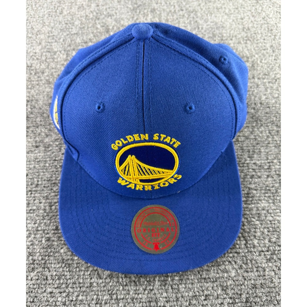 Mitchell & Ness Golden State Warriors Snapback Hat Blue The Bay NBA Original Fit
